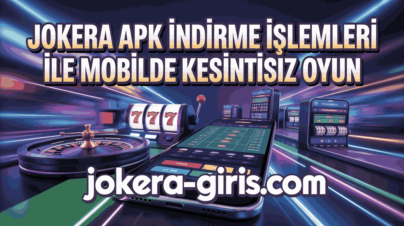 Jokera Apk İndirme İşlemleri ile Mobilde Kesintisiz Oyun