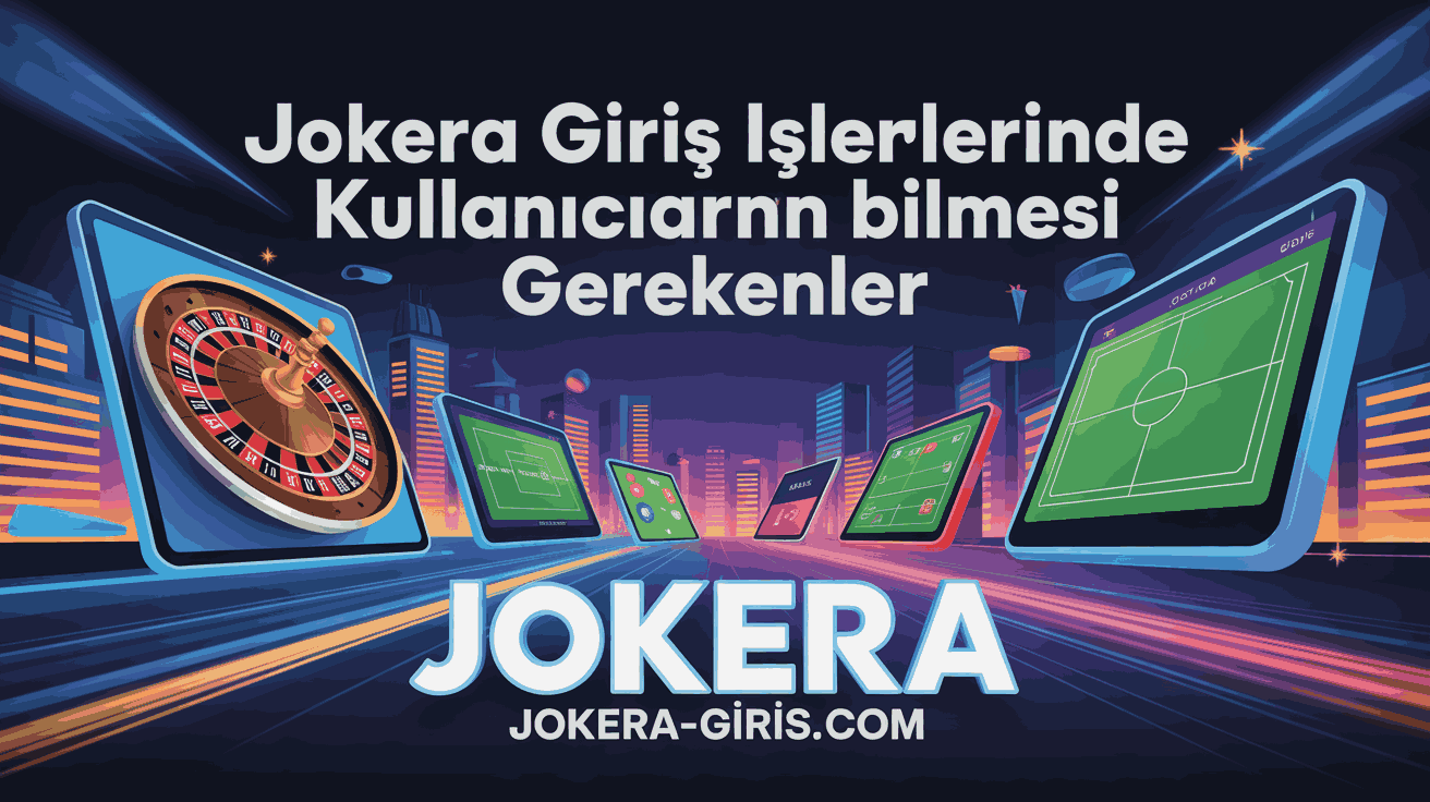 Jokera Giris İşlemlerinde Kullanıcıların Bilmesi Gerekenler