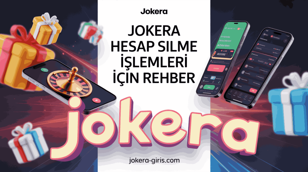 jokera hesap silme islemleri icin rehber
