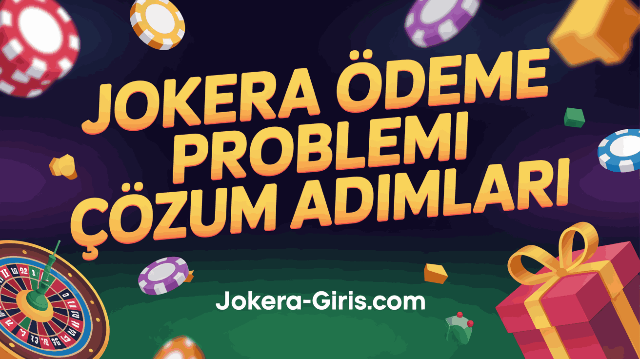 Jokera Ödeme Problemi Çözüm Adımları