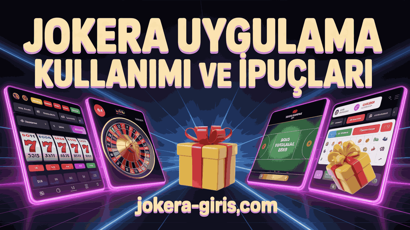 Jokera Uygulama Kullanımı ve İpuçları