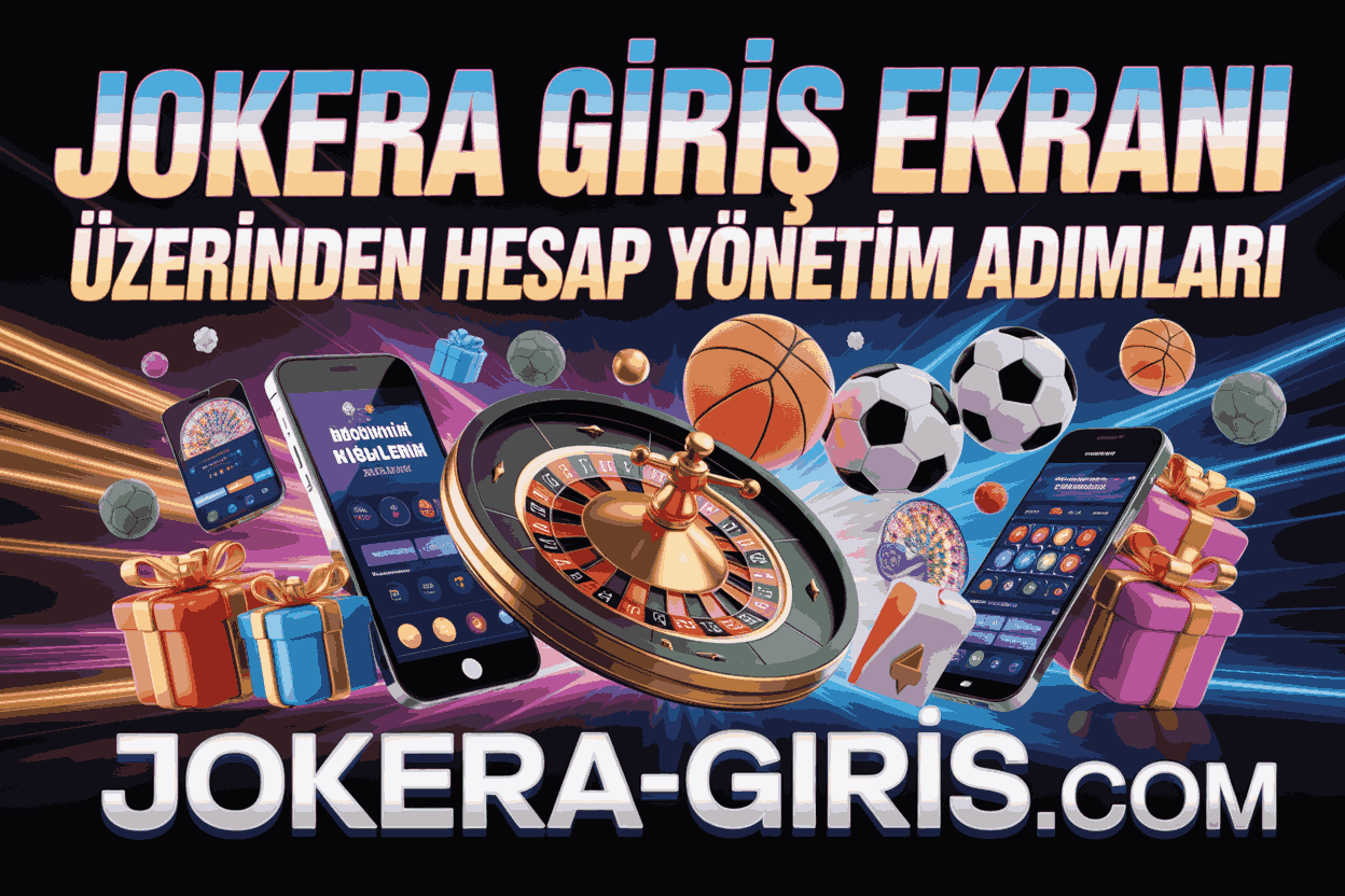 Jokera Giriş Ekranı Üzerinden Hesap Yönetim Adımları