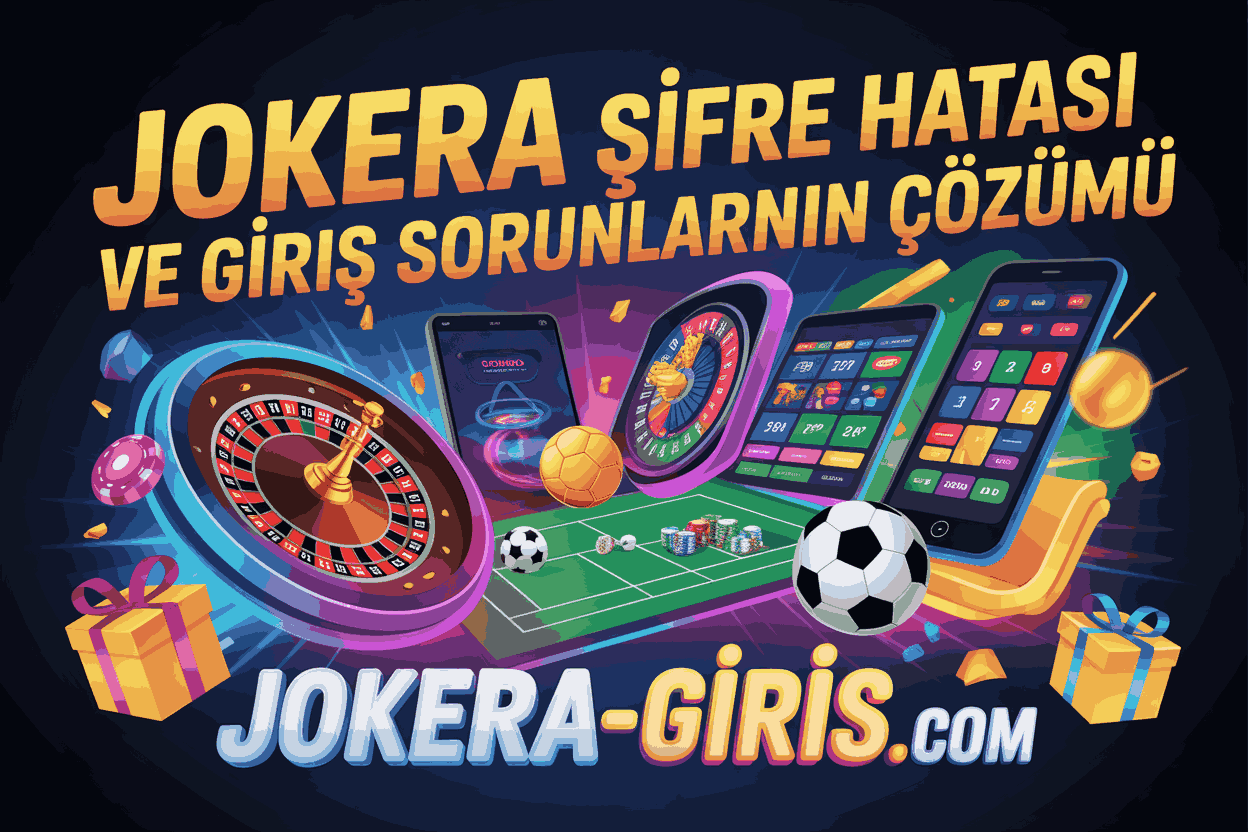Jokera Şifre Hatası ve Giriş Sorunlarının Çözümü