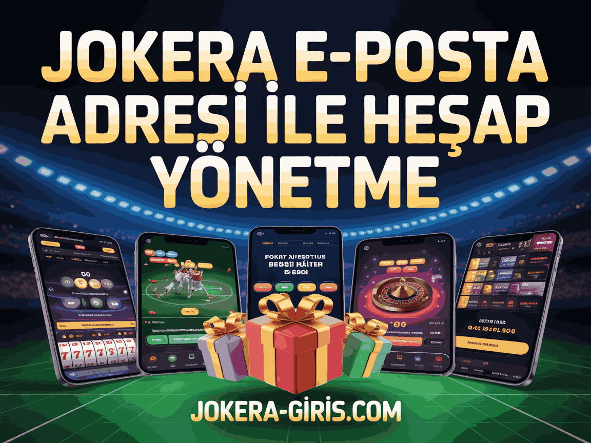 Jokera E-Posta Adresi İle Hesap Yönetme Adımları