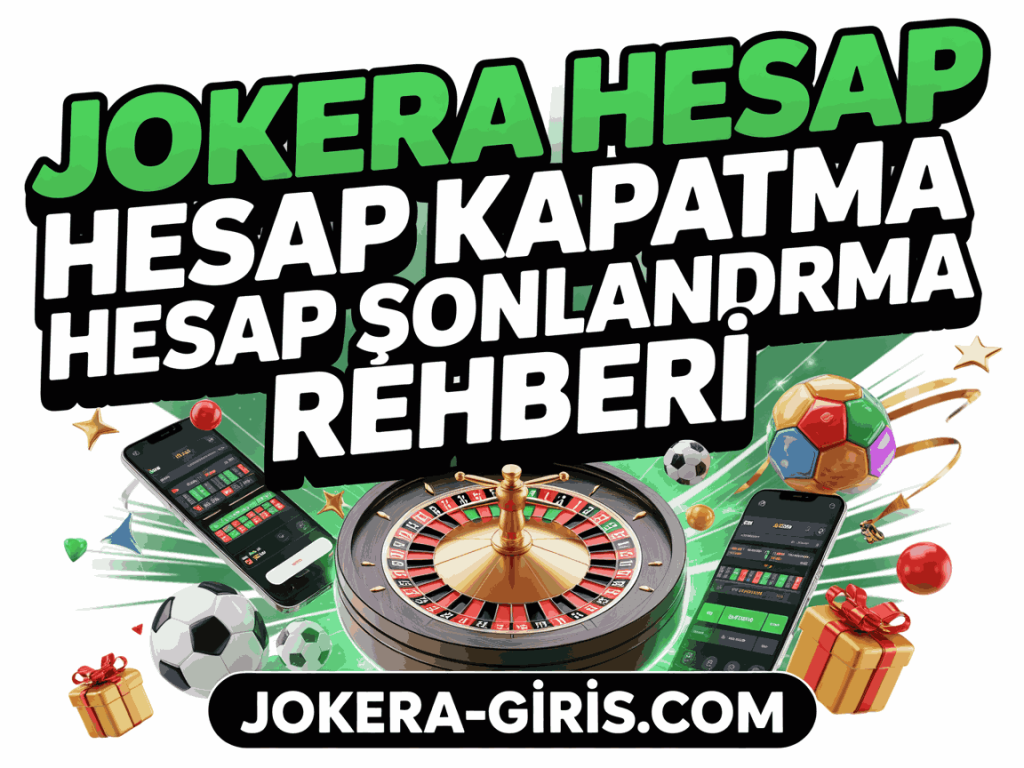 jokera hesap kapatma hesap sonlandirma rehberi